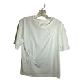 Loft Women's White Short Sleeve Blouse Size Small - Image 1