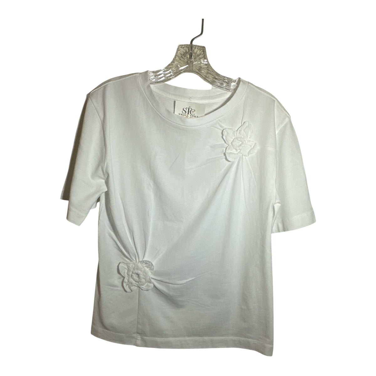 Loft Women's White Short Sleeve Blouse Size Small - Image 1
