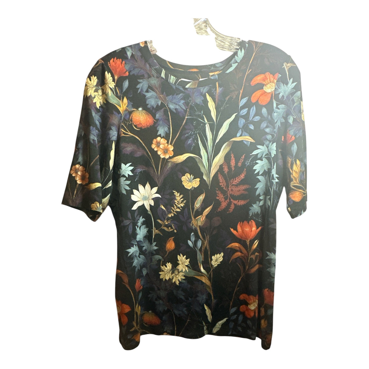 Chico's Women's Floral Top Size One - Image 1