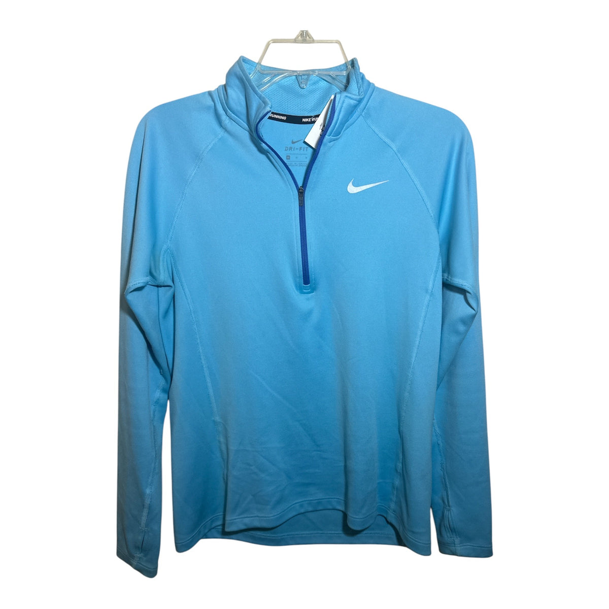 Nike Women’s Dry Fit Light Blue Quarter Zip Long Sleeve Women's Size Medium - Image 1
